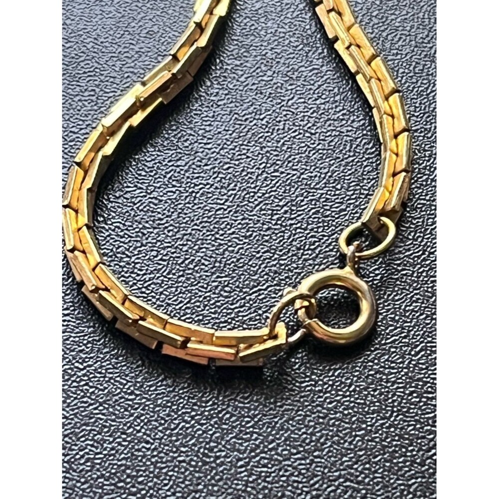 Vintage 1980s Modernist Geometric Shield Pendant Necklace - Picture 5 of 5